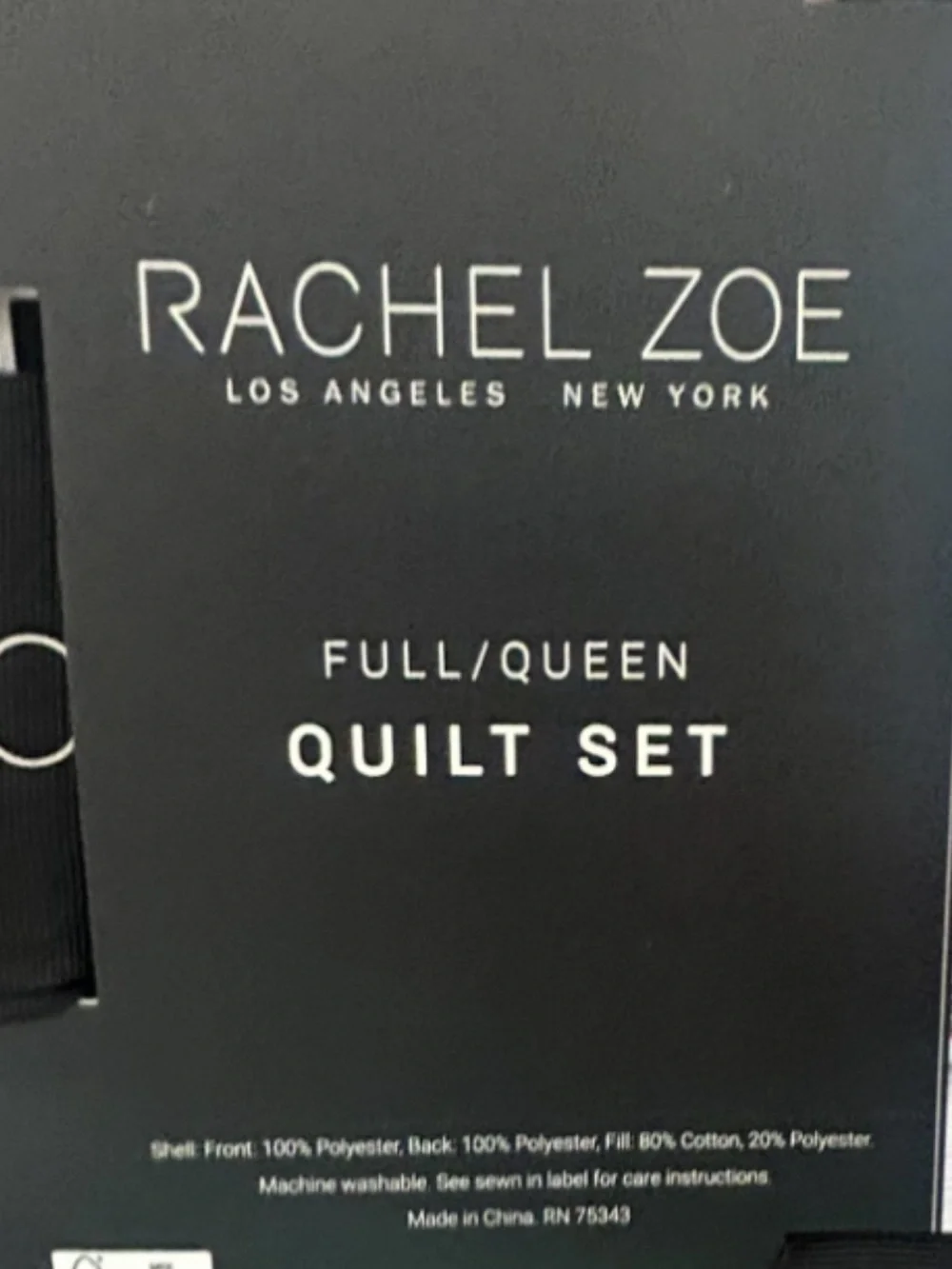 Rachel Zoe Animal Print Queen Brown, Black and Tan Quilt Set 88”x92”